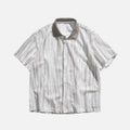 Cutout Colorblock Short Sleeve Shirt