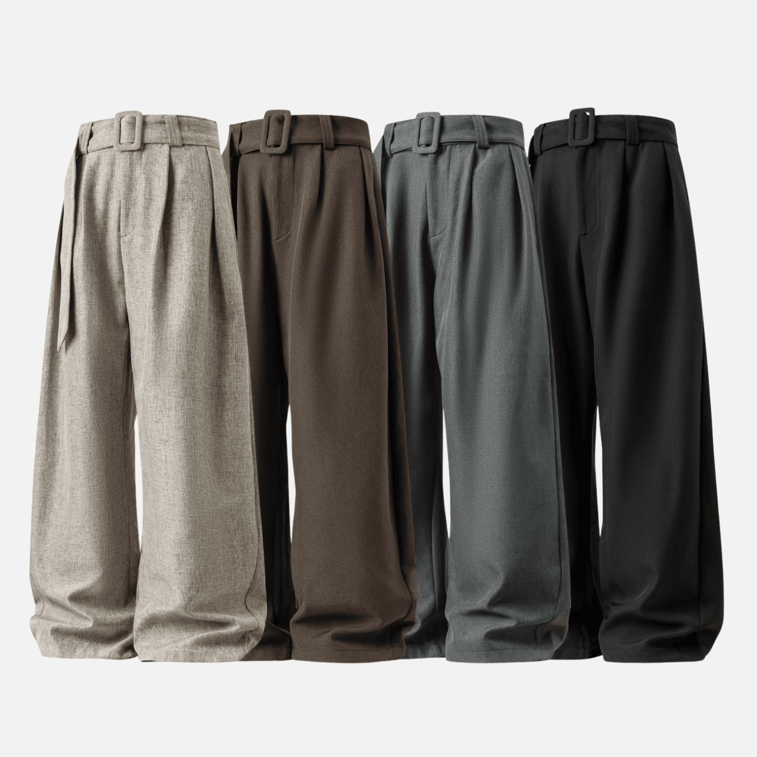 Pleated Drape Blade Baggy Trousers