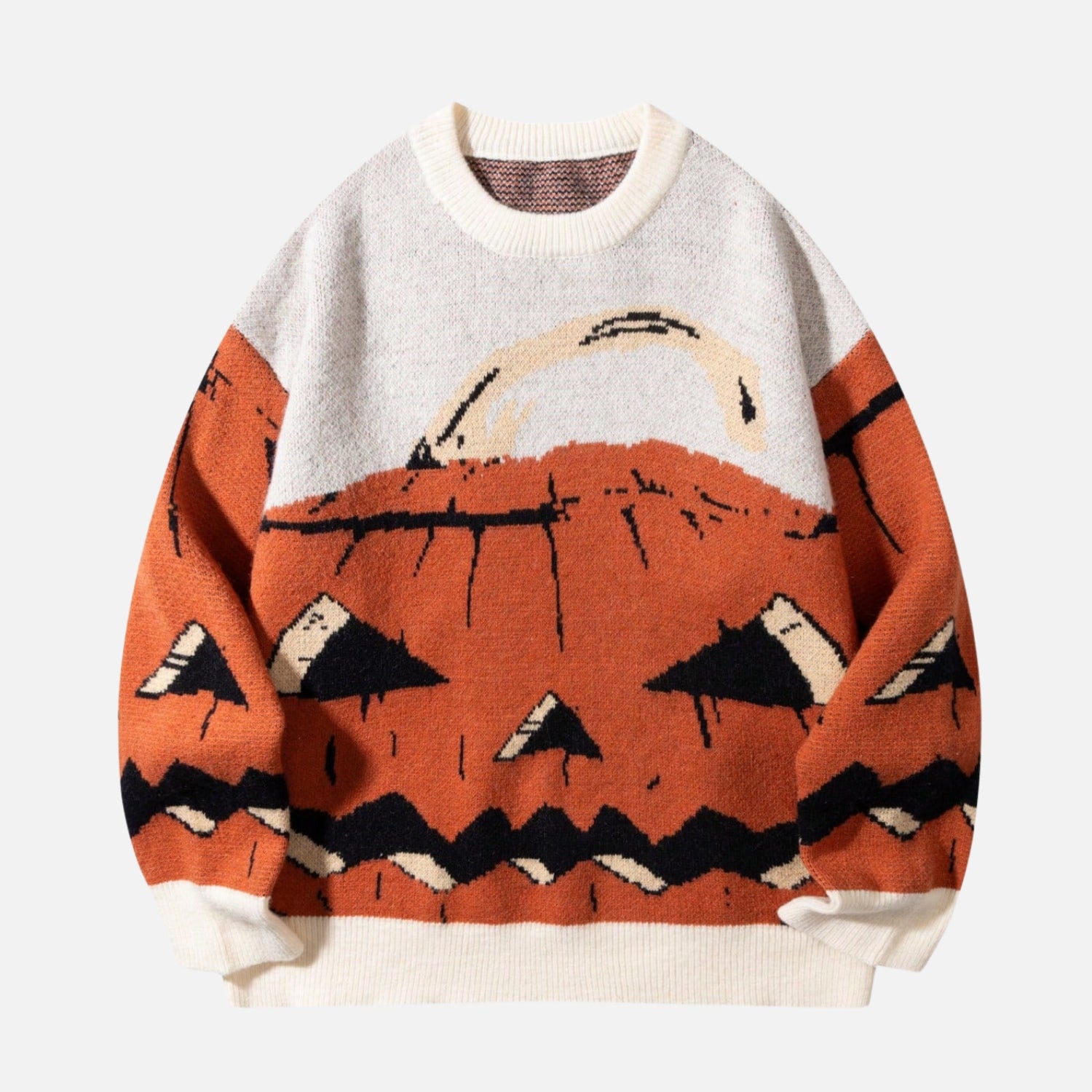 Pumpkin Monster Knit Sweater