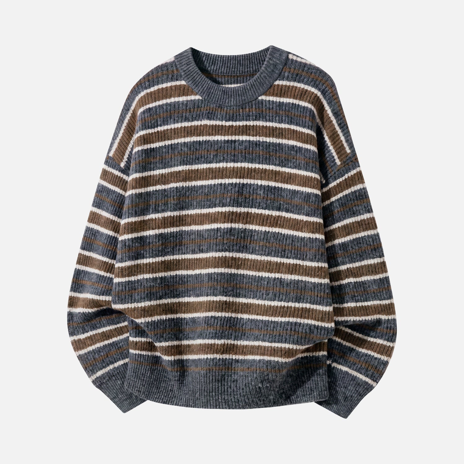 Japanese Vintage Colorblock Striped Sweater
