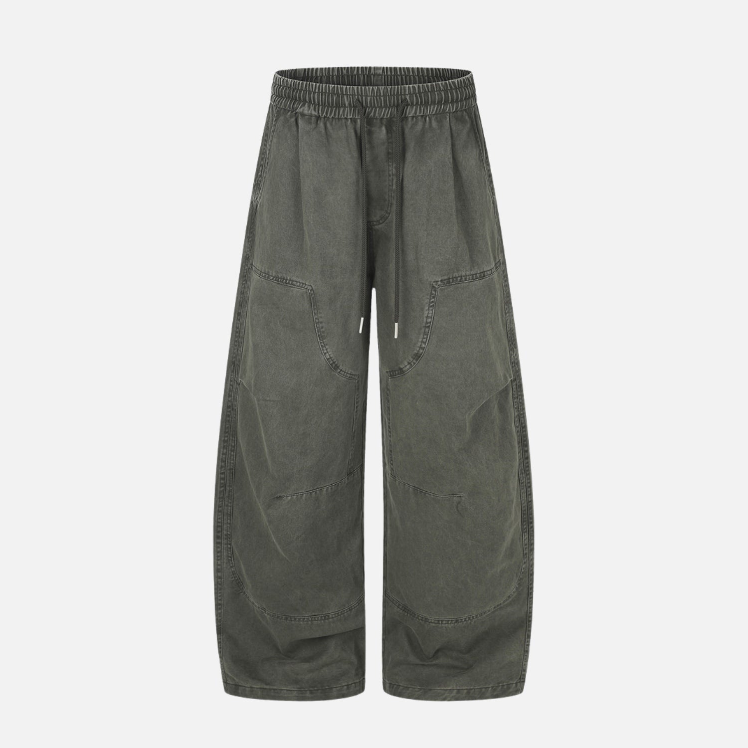 Punk-Inspired Washed Cotton Baggy Pants