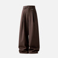 Old-Money Curved Tailored Pants