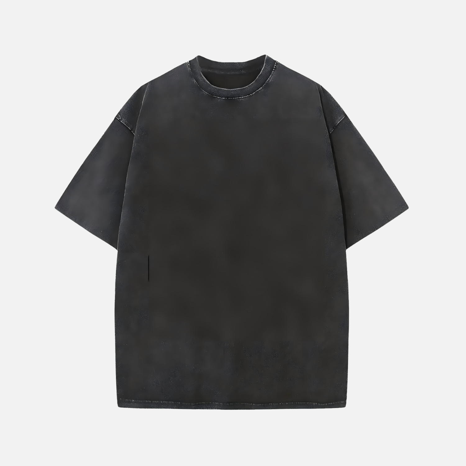 T-shirt uni lavé Flocon de Neige
