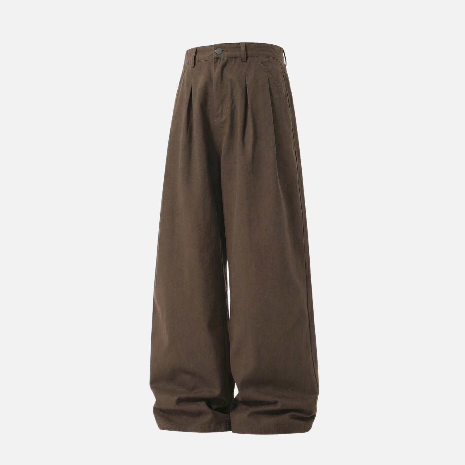 Vintage Double-Pleated Baggy Pants