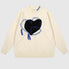 Heart Patch Knit Pullover