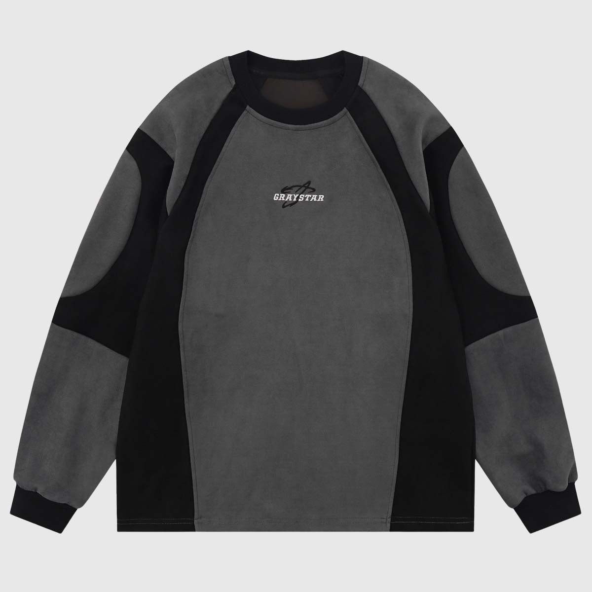 Color Block Crewneck Sweatshirt