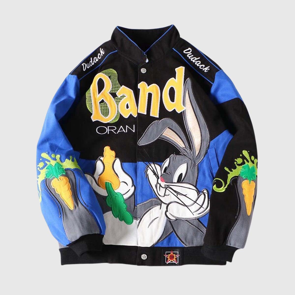 Cartoon Rabbit  Baseball Jacket