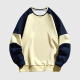 Retro Colorblock Raglan Sweatshirt