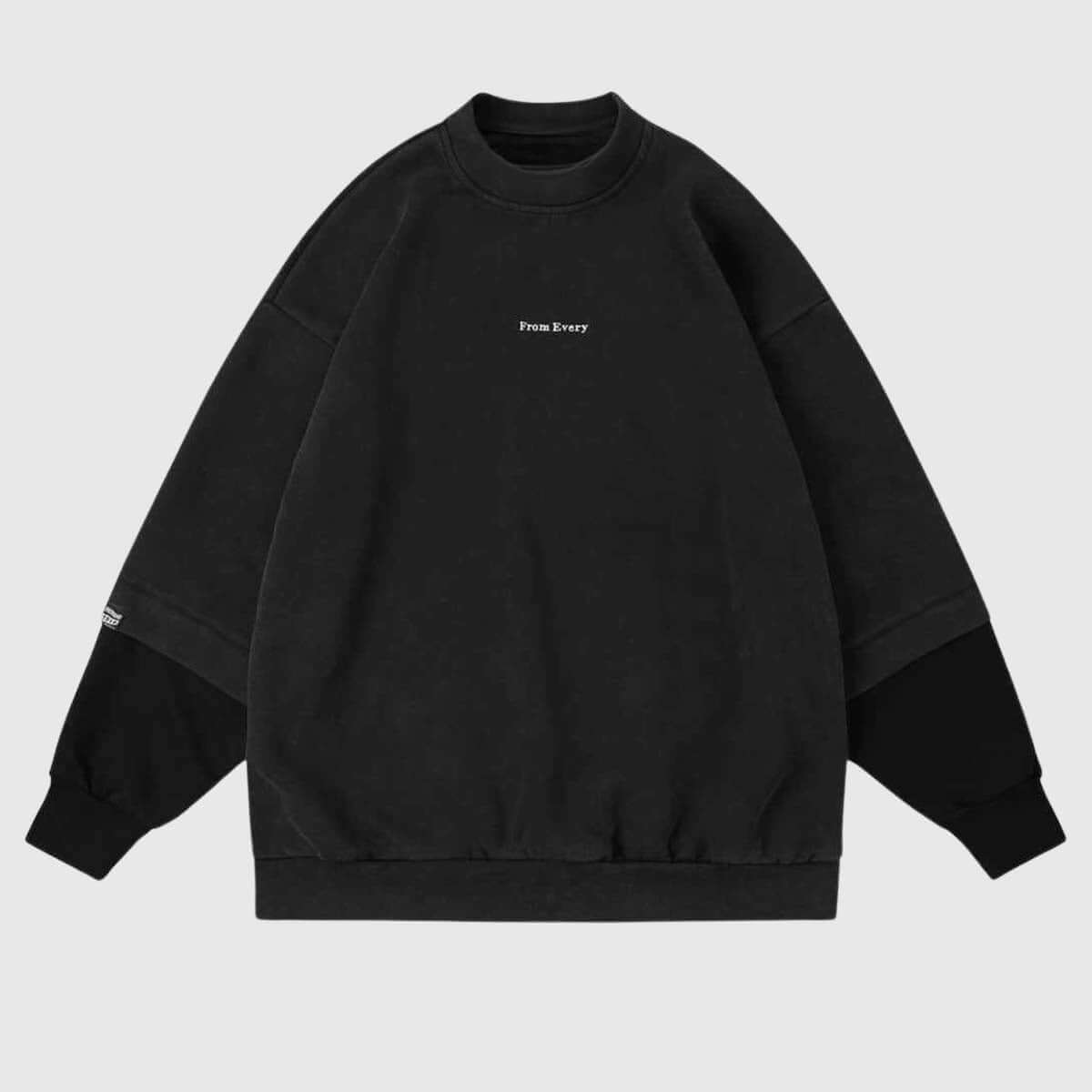 Dual-Layered Crewneck Sweatshirt