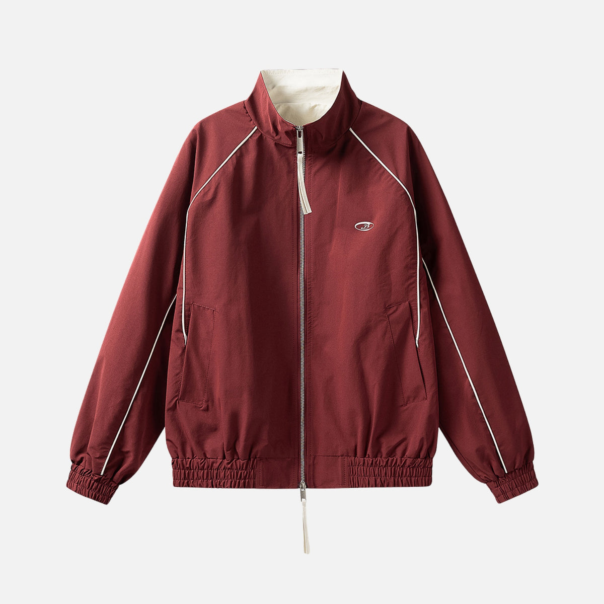 Colorblock Utility Stand Collar Jacket
