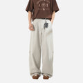 Japanese Vintage Pleated Straight-Leg Pants