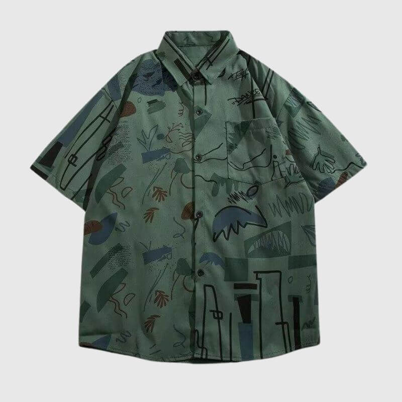 Graffiti-Shirts mit Farbblock-Design