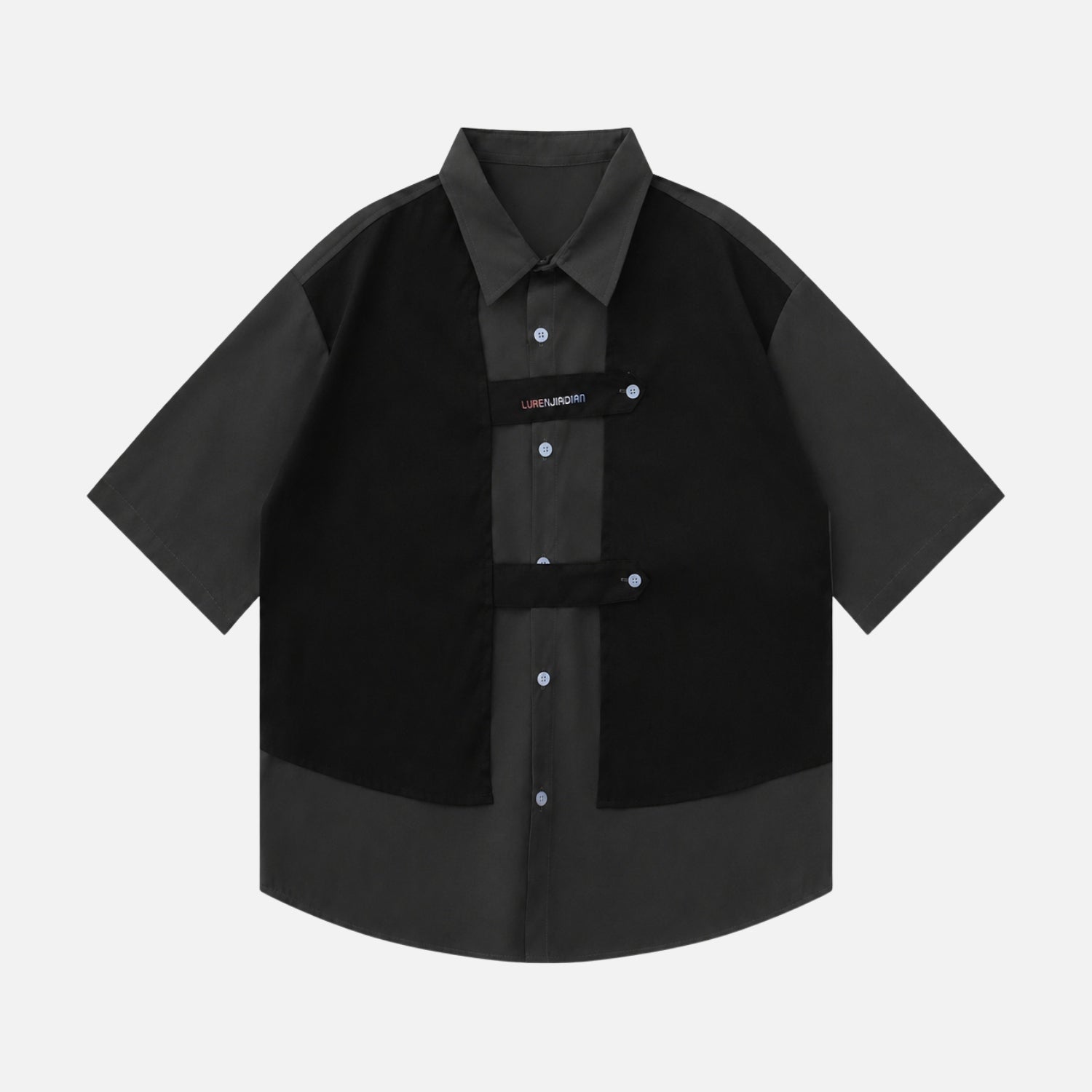 Contrast Patchwork Shirts