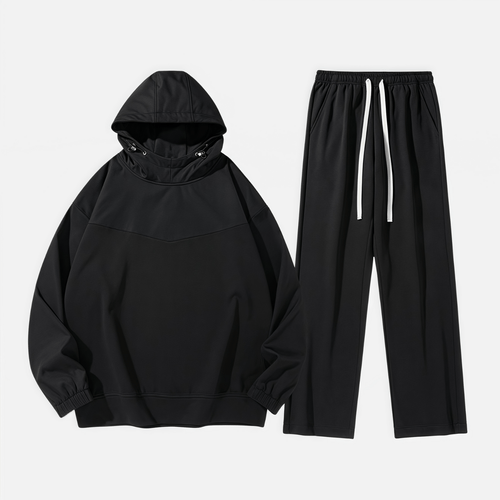 Lässiges zweiteiliges Set mit Farbblockdesign