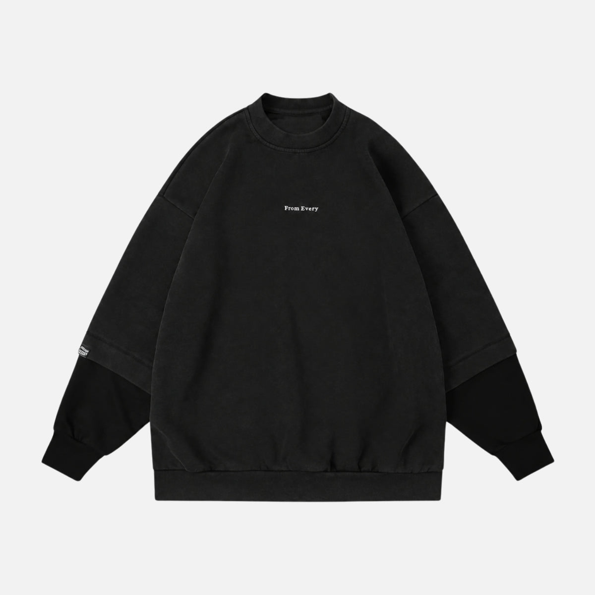 Dual-Layered Crewneck Sweatshirt