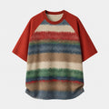Gradient Stripe Colorblock Tee