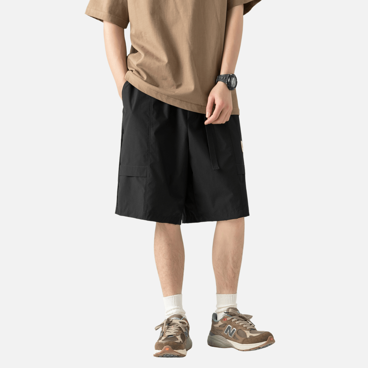 Cargo-Shorts mit Schnallengürtel