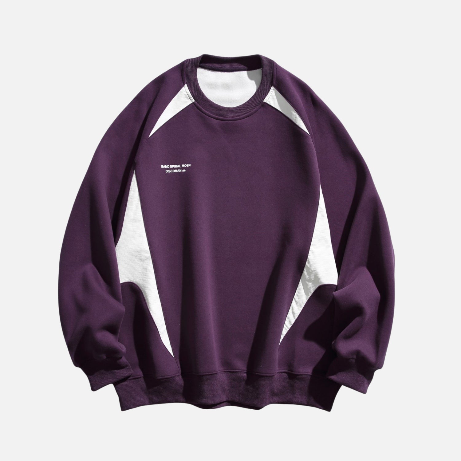 Colorblock Patchwork Crewneck Sweatshirt