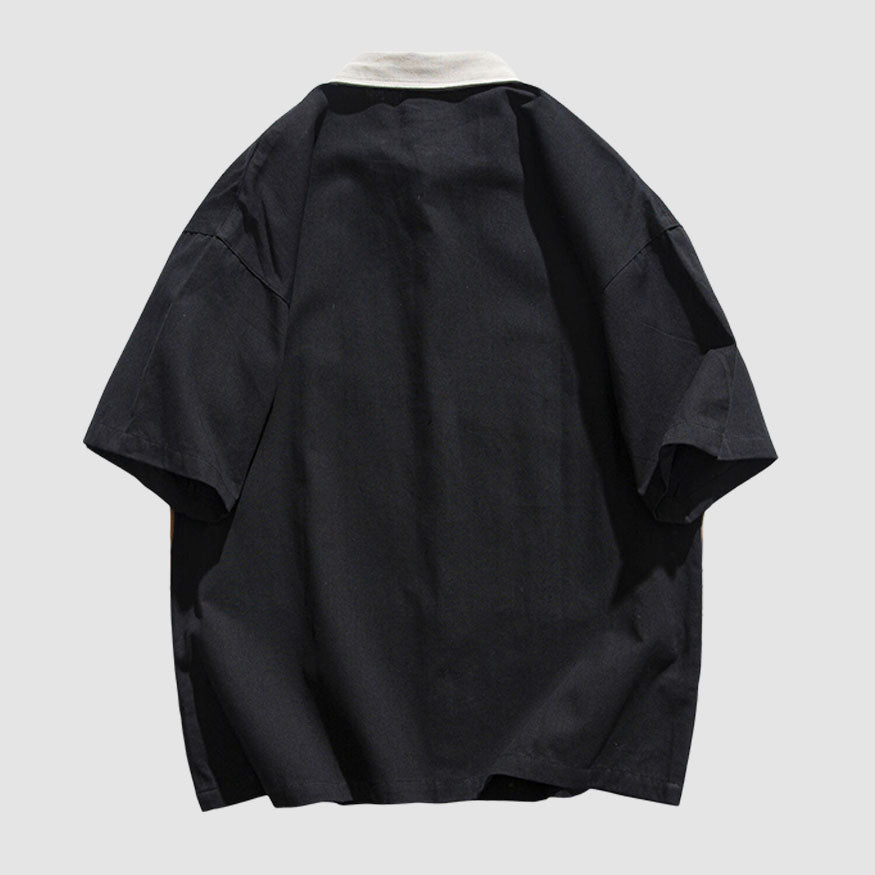 Buchstaben-Patchwork-Hemden