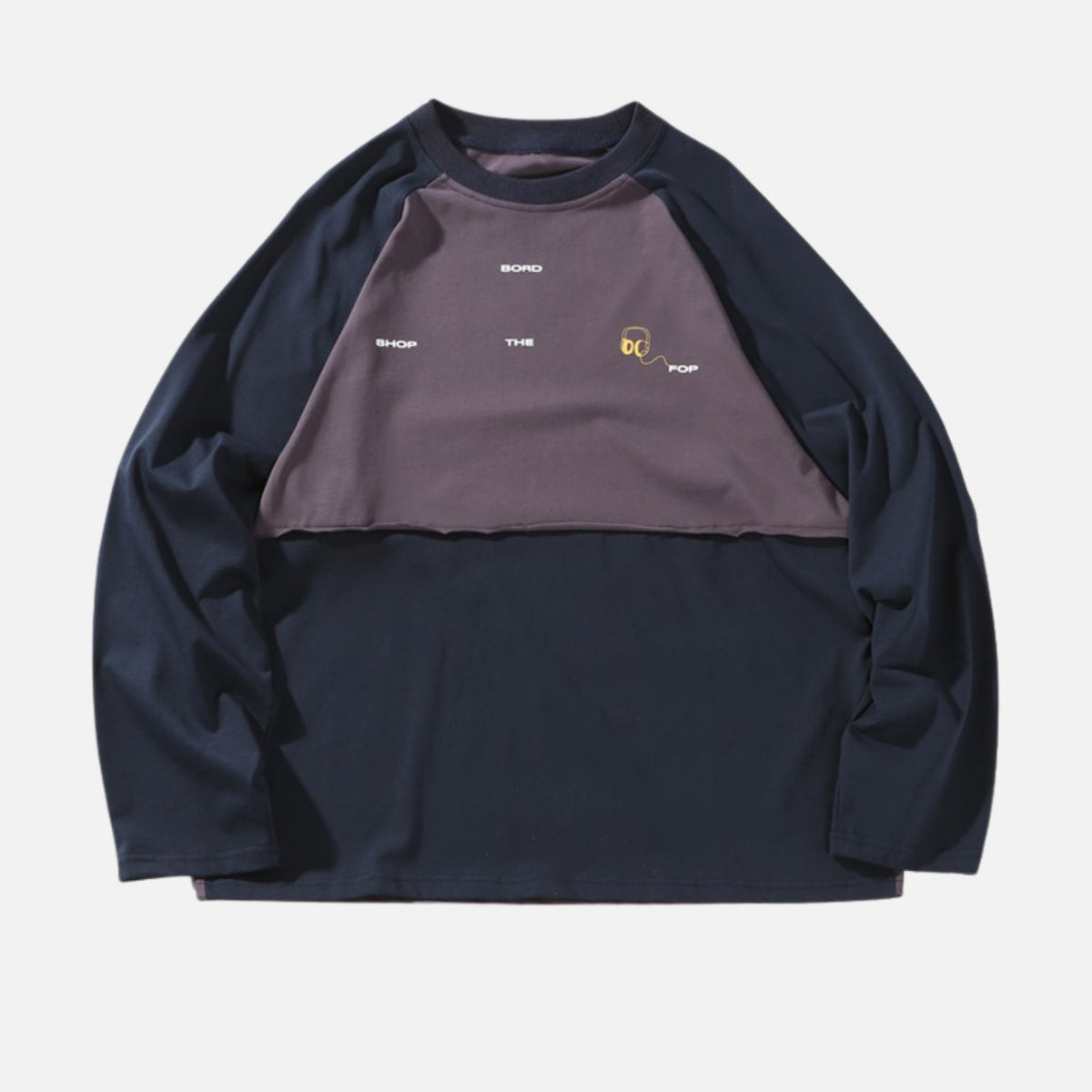 Japanese Colorblock Long Sleeve Tee