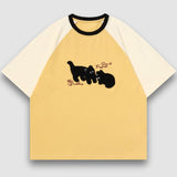Cute Cat Embroidered Tee