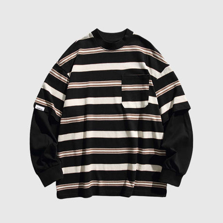 Striped Two-Layered Cityboy Sweatshirt