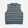 Retro gestreifte Strickweste