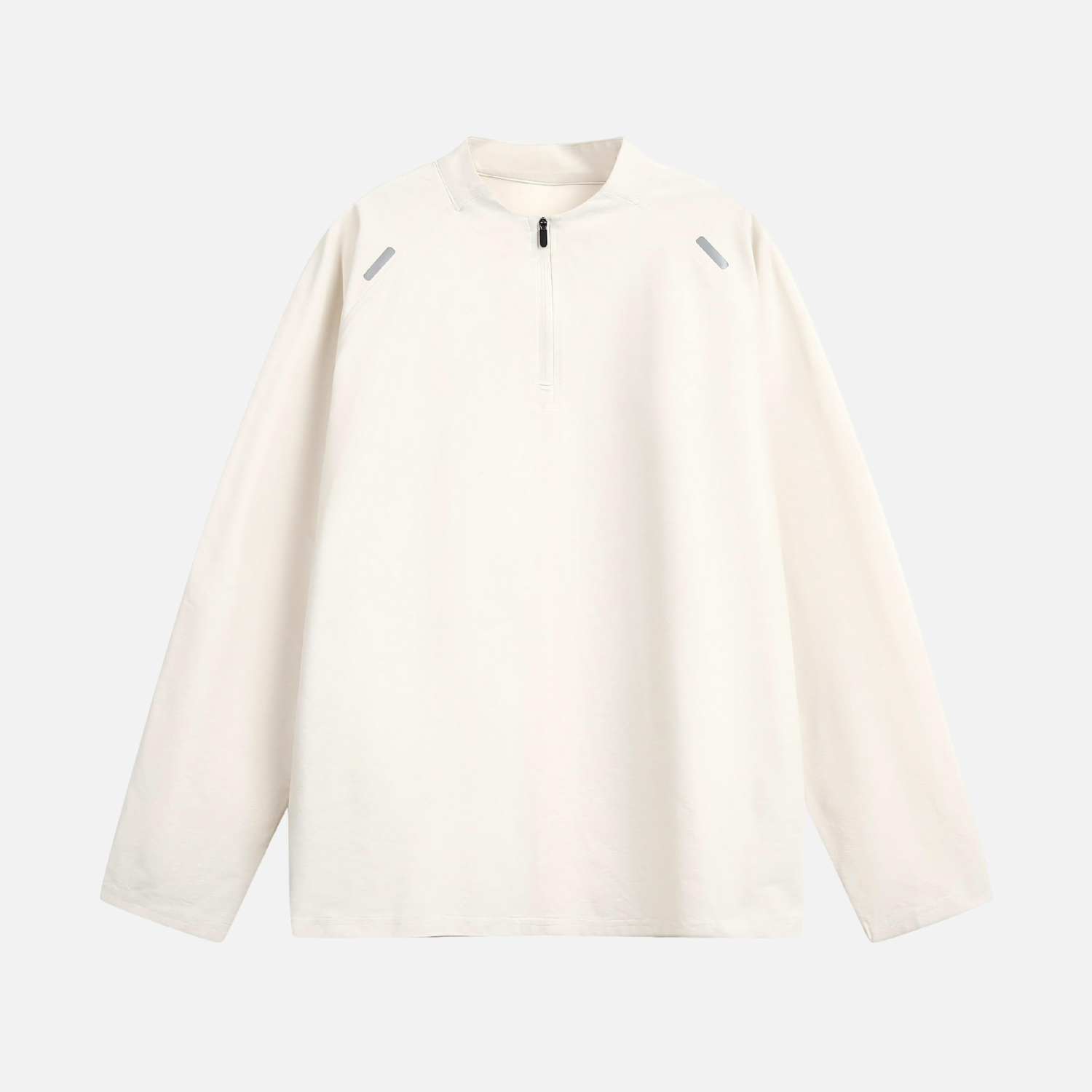 Half-Zip Stand-Collar Reflective Tee
