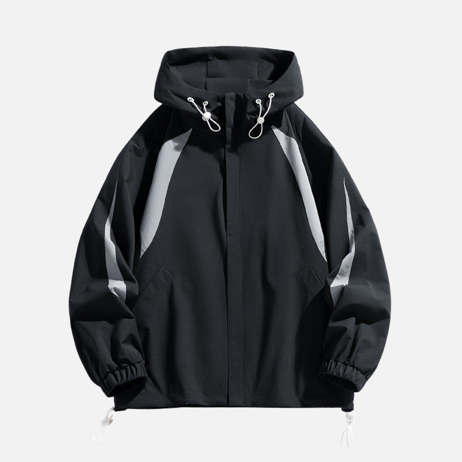 Minimal Wind-Resistant Hooded Jacket