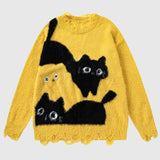 Cute Cat Pattern Sweater