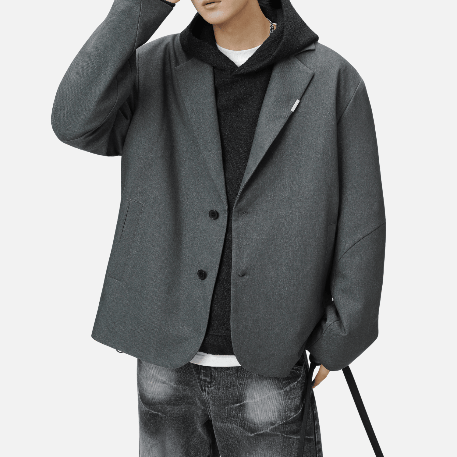 Patchwork Design Retro Blazer