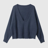 V-Neck Loose Knit Sweater