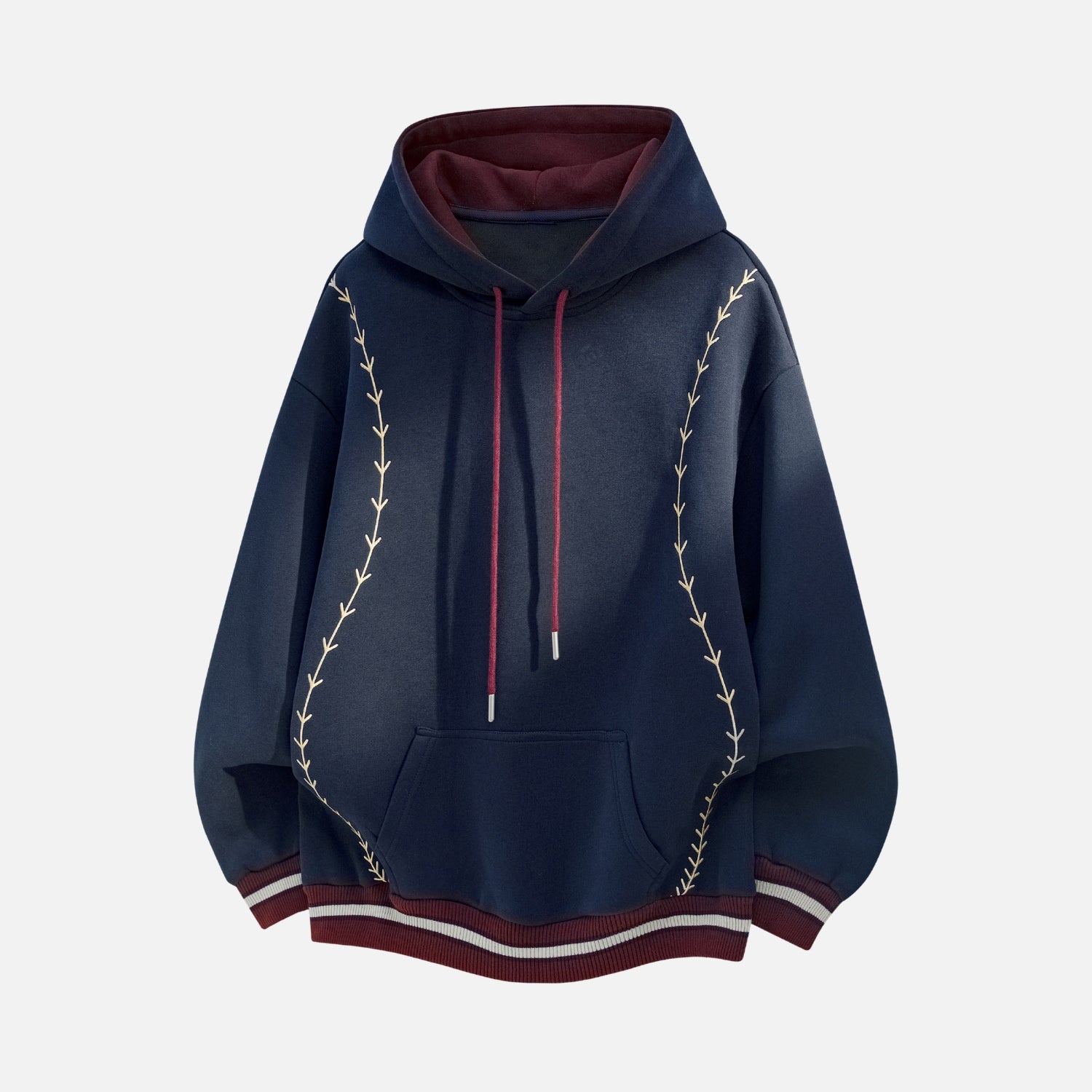 Heavyweight Vintage Contrast Embroidered Hoodie
