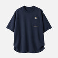 Baumwoll-T-Shirt mit Retro-Stickerei