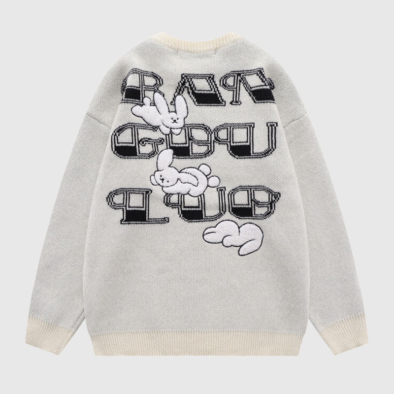 Cute Puppy Embroidered Pullover