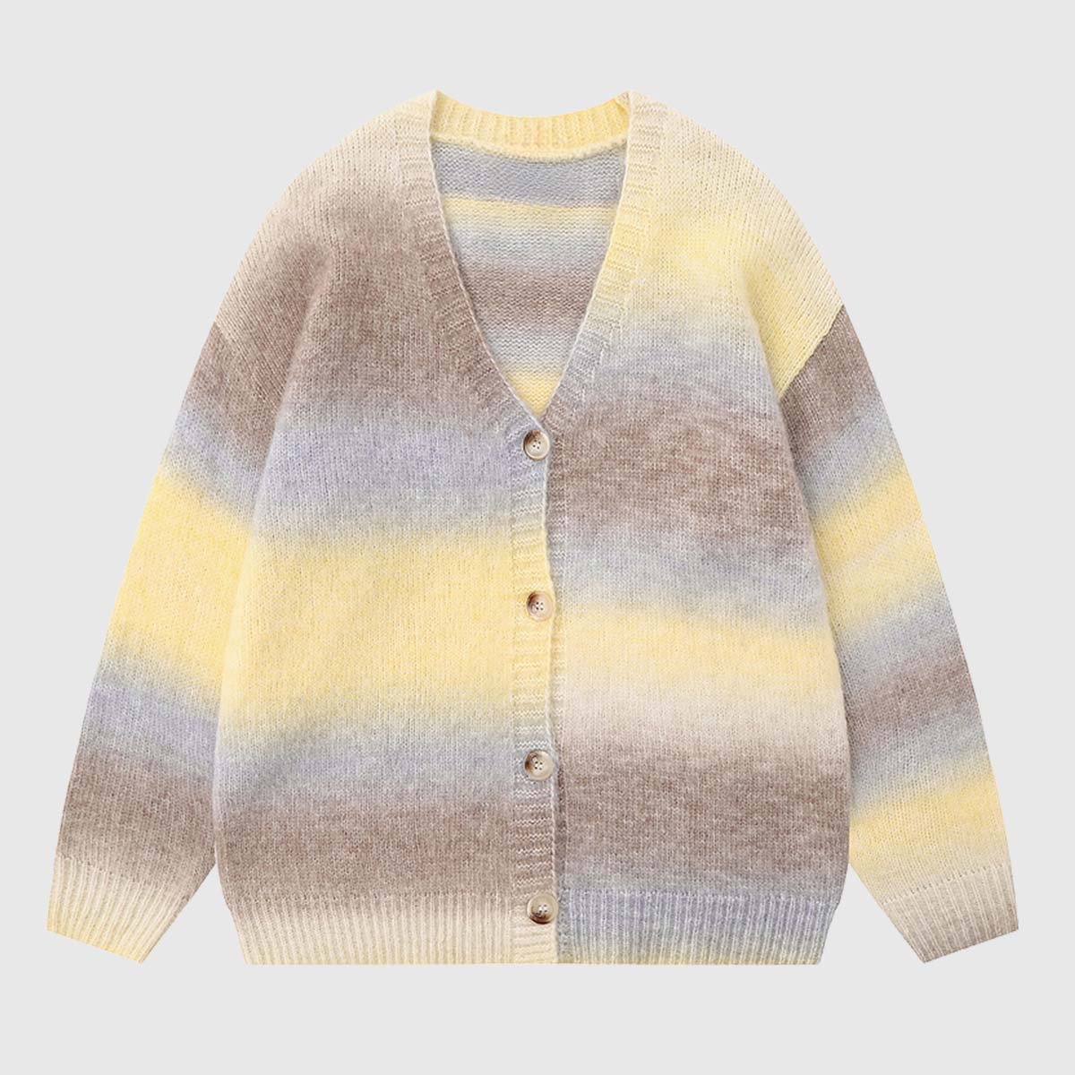 Gradient Stripe Cardigan