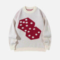 Dice Jacquard Crewneck Sweater