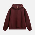 Structured Paneled Hooded Sweatshirt