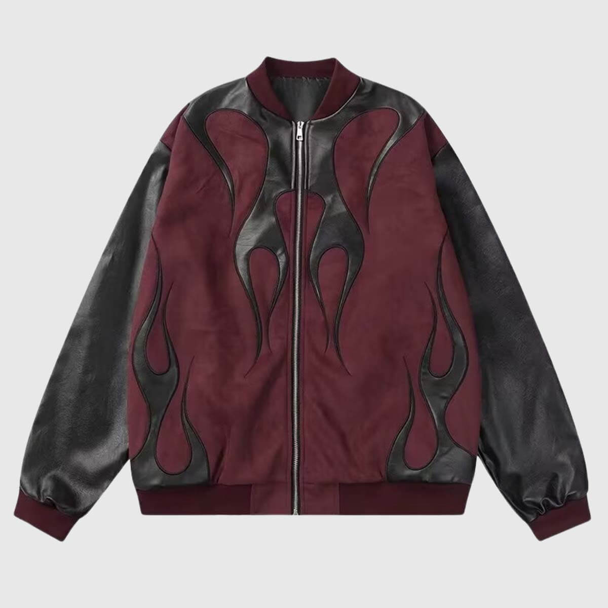 Pilotenjacke im Retro-Farbblockdesign