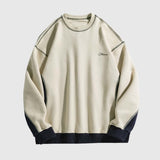 Retro Style Patchwork Sweatshirt