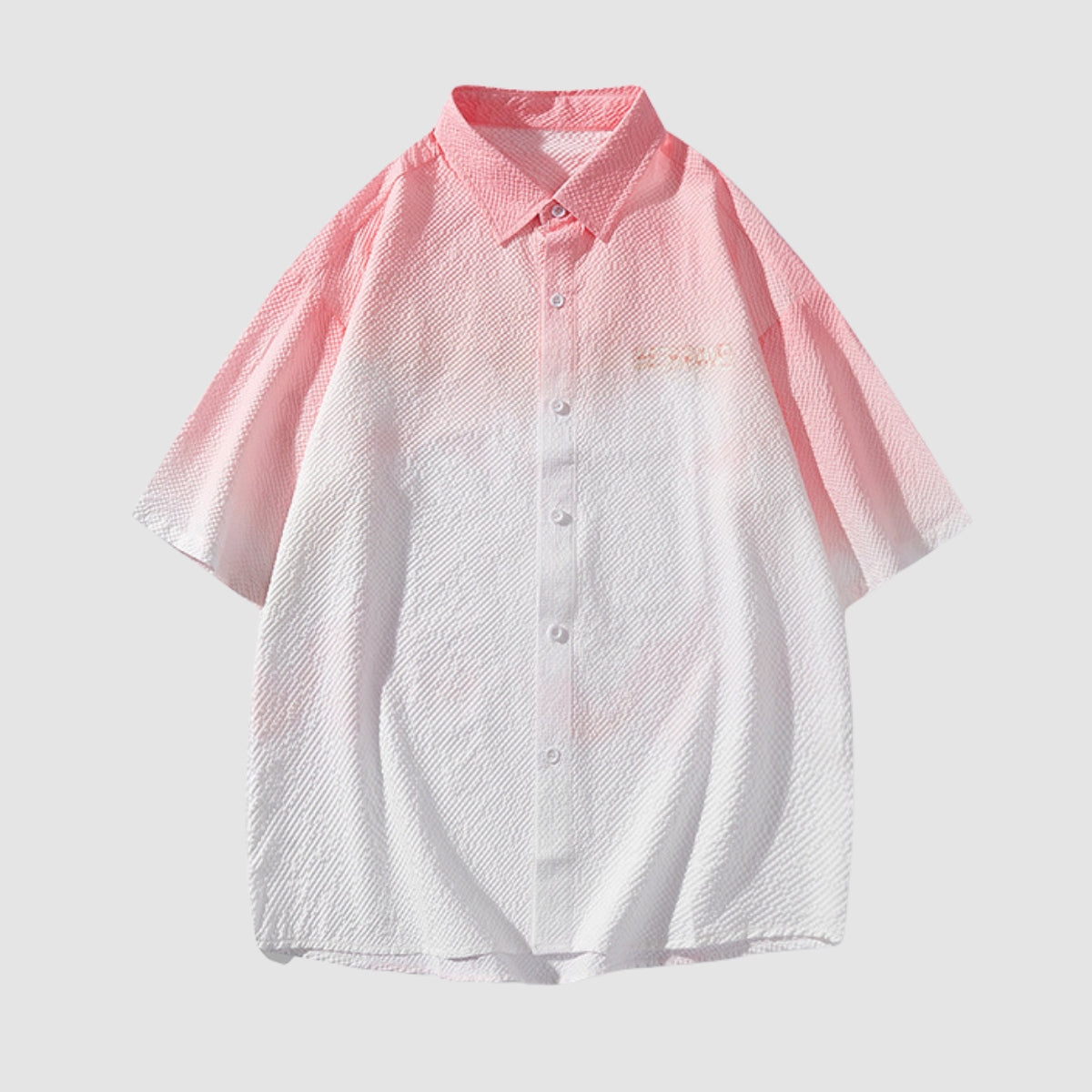 Gradient Dip-Dye Cotton Shirt