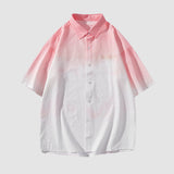 Gradient Dip-Dye Cotton Shirt