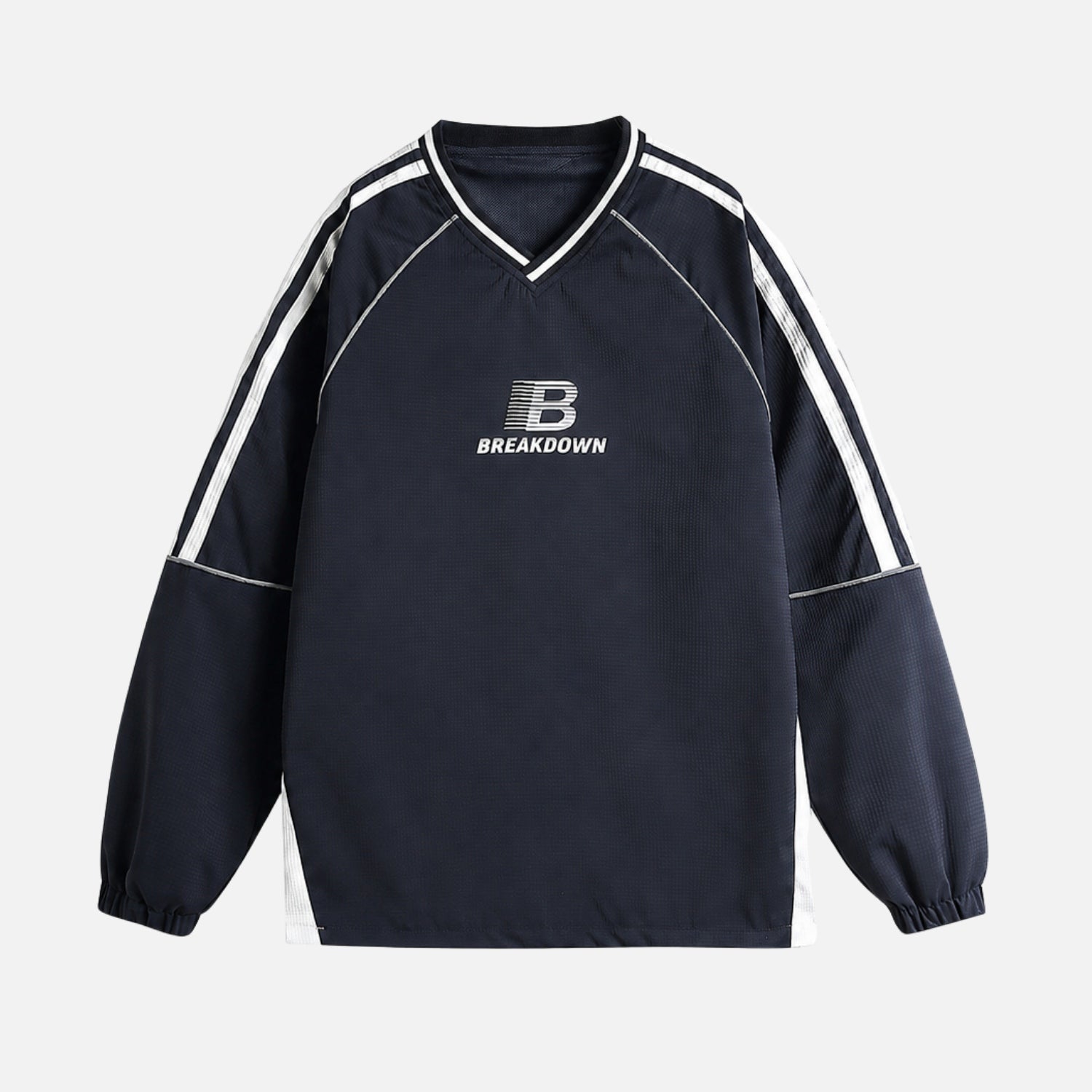 Printed V-Neck Sweatshirt