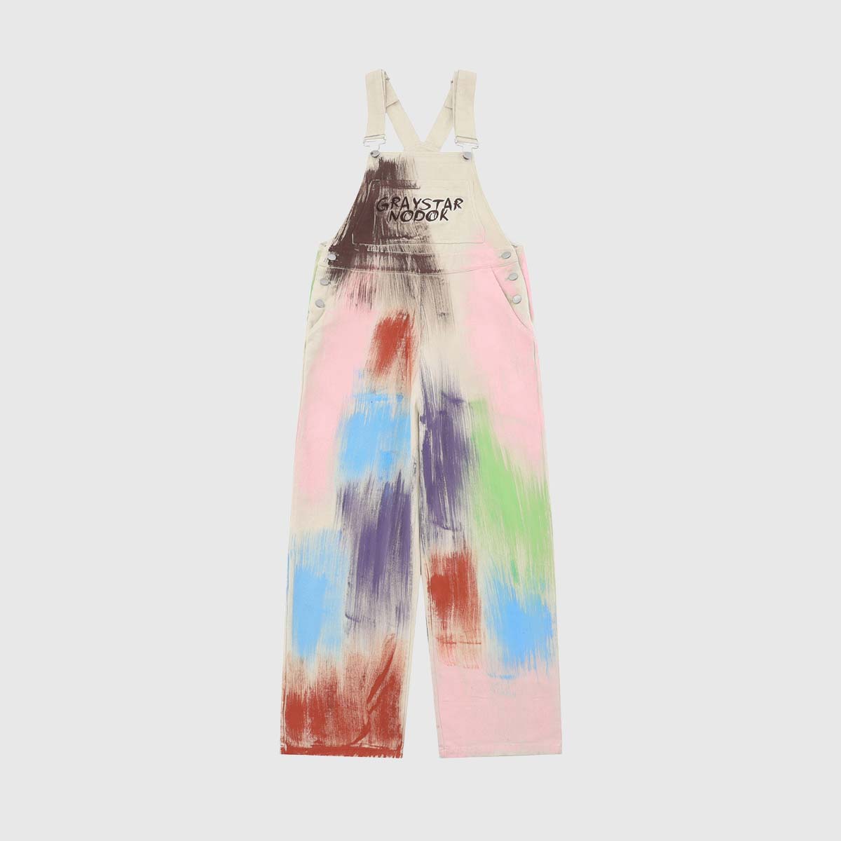Rainbow Splash Tie-Dye Overalls
