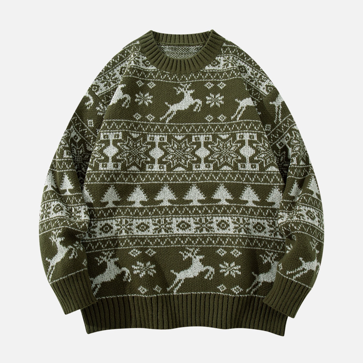 Reindeer Christmas Knit Sweater
