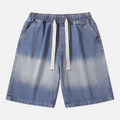 Gradient Denim Shorts