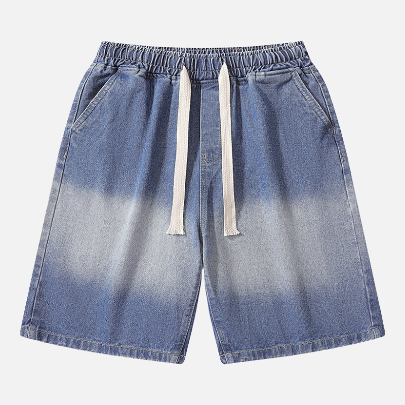 Denim-Shorts mit Farbverlauf