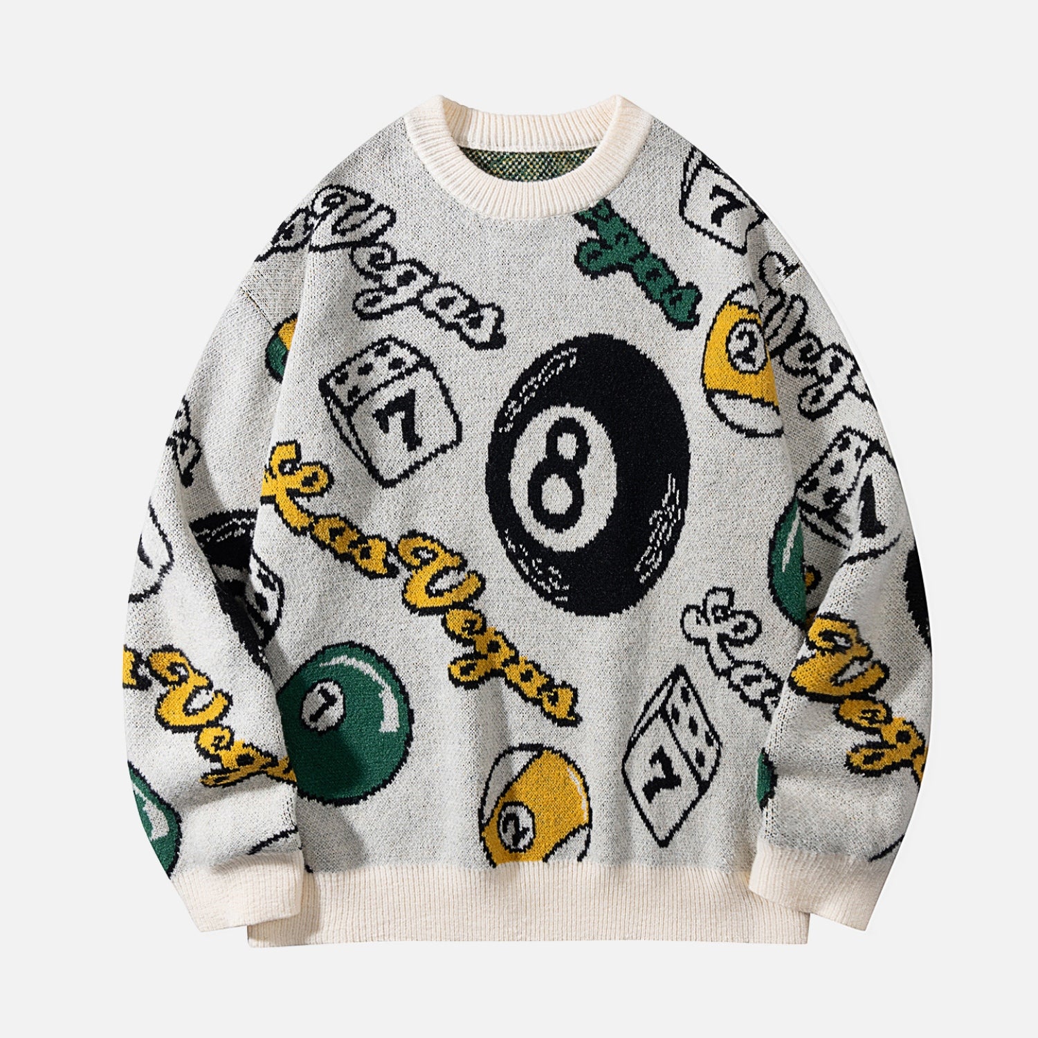 Billiards Jacquard Knit Sweater