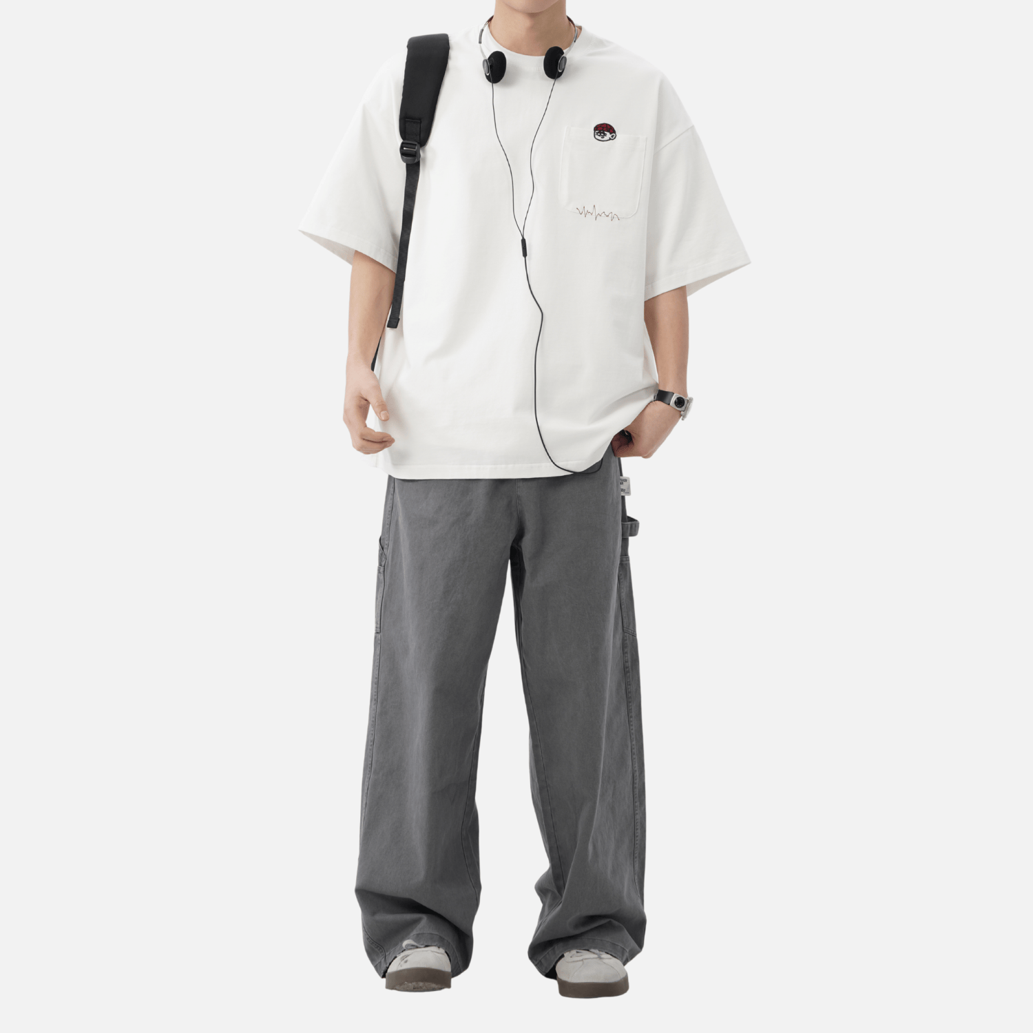 Retro Embroidery Cotton T-Shirt