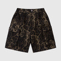 Cargo-Shorts aus Baumwolle mit Leopardenmuster
